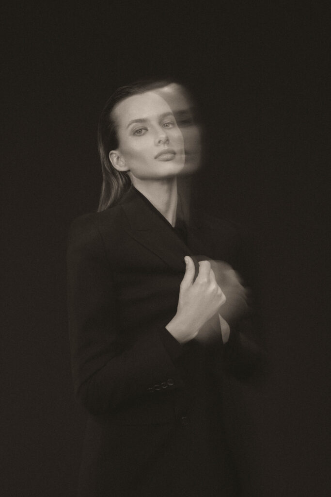 black background